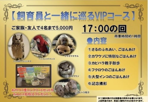 飼育員体験VIP