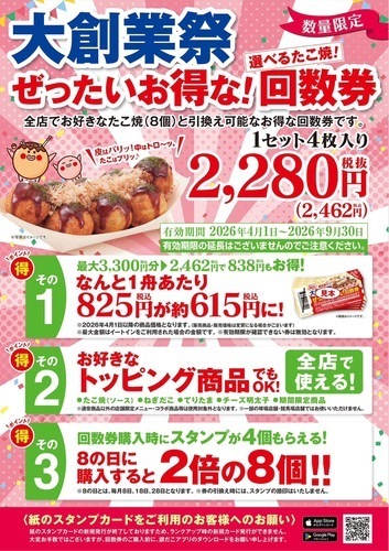 お得な回数券告知