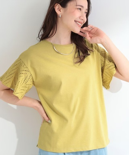 お袖フレアレースTシャツ